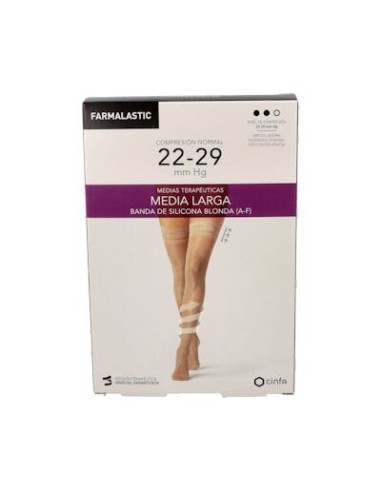 MEDIA LARGA FARMALASTIC CAMEL BLONDA MD