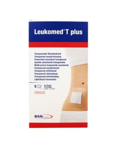 LEUKOMED T PLUS STE 5CM X 7,2CM 5 UNDS