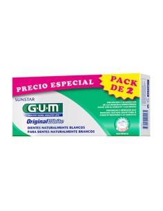 GUM DUO PACK ORIGINAL WHITE PASTA 2X75ML