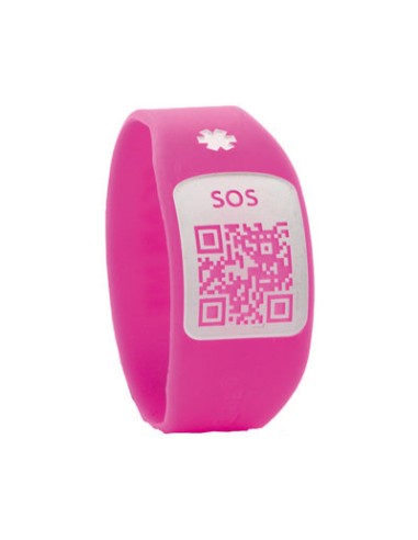 PULSERA SILINCODE QR ROSA T-S