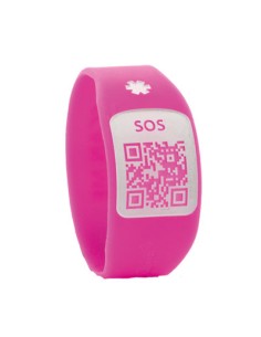 PULSERA SILINCODE QR ROSA T-XS