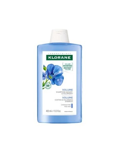 KLORANE CHAMPU FIBRA LINO 400 GRAMOS