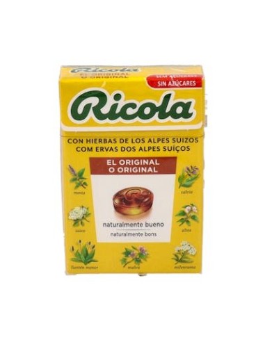 RICOLA CARAMELOS S/A HIERBAS 50 GRAMOS