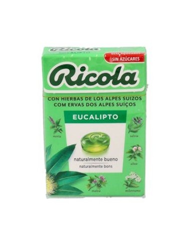 RICOLA CARAMELOS S/A EUCALIPTUS 50 G
