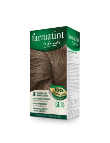 FARMATINT 6C RUBIO OSCURO CENIZA 130 ML.