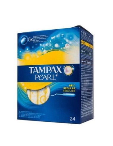 TAMPONES TAMPAX PEARL REGULAR 24 UDS