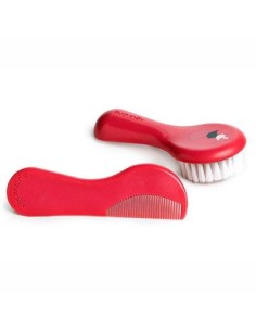 SUAVINEX SET CEPILLO PEINE ROSA DECORADO