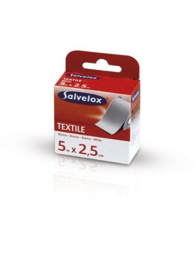 ESPARADRAPO SALVELOX TEXTIL BLANCO 5X2,5