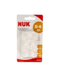 NUK TETINA FC SILICONA 0-6 MESES T-S 2U