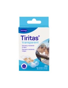 TIRITAS TRANSP. HARTMANN 2 TAMAÑOS 20UD