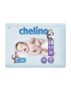 PAÑAL CHELINO INFANTIL T.3 4-10KG 36 UNI