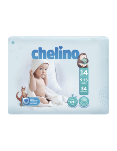 PAÑAL CHELINO INFANTIL T.4 9-15KG 34 UNI