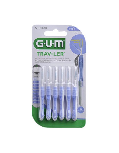 GUM TRAV-LER CEPILLO INTERDENTAL 0,6 MM
