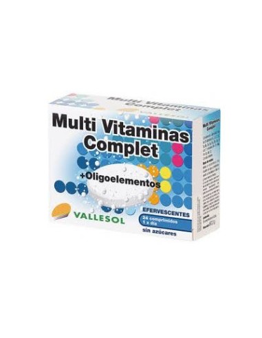 VALLESOL MULTIVITAMINA+OLIGO EFERV 24C