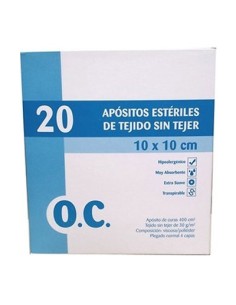 COMPRESA EST. OC TEJIDO S/TEJ 10X10 20U