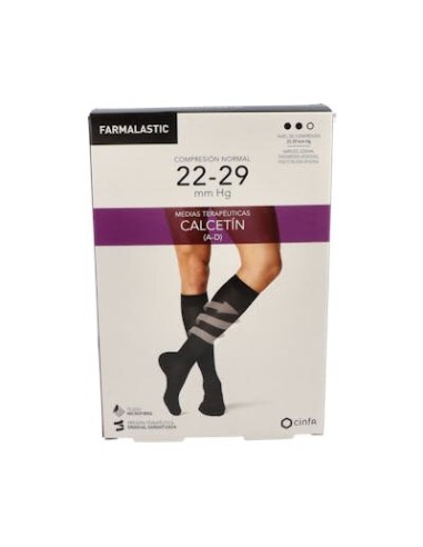 CALCETIN FARMALASTIC NORMAL NEGRO T/MED