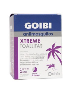 GOIBI XTREME ANTIMOSQ TROPICAL 16 TOALLI