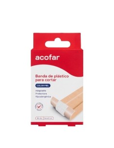 ACOFAR TIRITAS HIPOALERG PIEL 10X6CM 10U