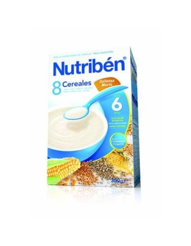 NUTRIBEN 8 CEREALES GALLETAS MARIA 600 G