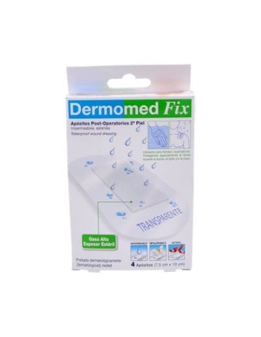 DERMOMED FIX APOS 2ª PIEL 7,5CMX10CM 4 U