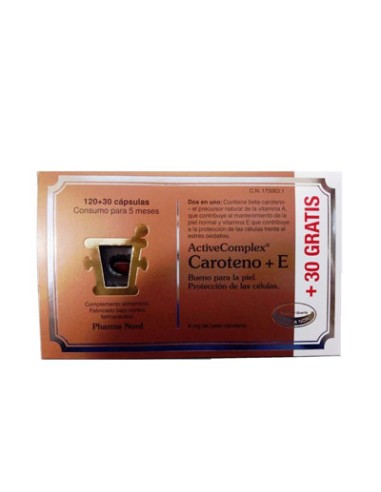 ACTIVECOMPLEX CAROTENO VIT E 120+30 CAPS