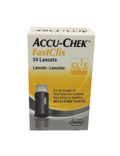 ACCU CHEK FASTCLIX LANCETAS 24 UNIDADES