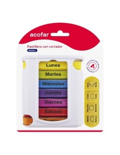 ACOFAR PASTILLERO SEMANAL CON CORTADOR
