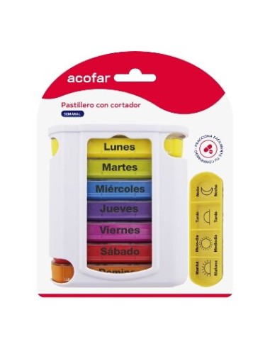 ACOFAR PASTILLERO SEMANAL CON CORTADOR