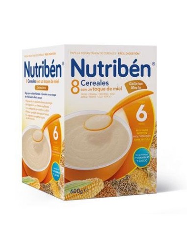 NUTRIBEN 8 CEREALES MIEL GALLETAS 600 G