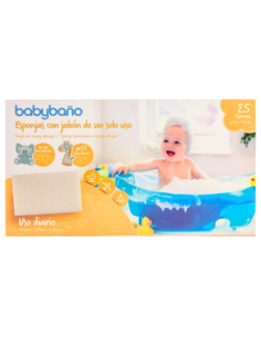 BABYBAÑO ESPONJA 1 SOLO USO 25 UDS