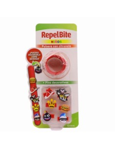 REPEL BITE NIÑOS PULSERA CITRONELA PINS