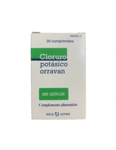 CLORURO POTASICO ORRAVAN 30 COMPRIMIDOS