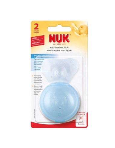 PEZONERA NUK REDONDA SILICONA 2 UND.