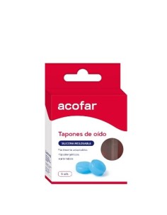 ACOFAR TAPON OIDOS SILICONA MOLDEABLE 6U