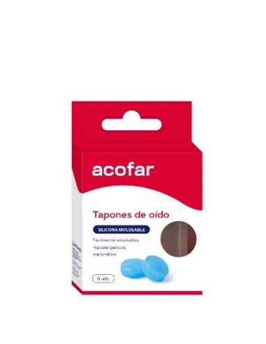 ACOFAR TAPON OIDOS SILICONA MOLDEABLE 6U
