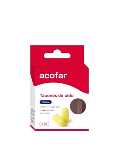 ACOFAR TAPON OIDOS ESPUMA 6 UNIDADES