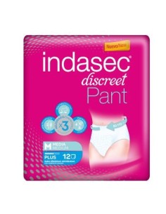 INDASEC PANT PLUS T-MEDIA 12 UNIDADES