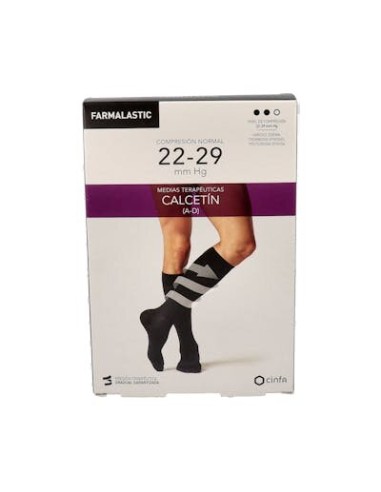 CALCETIN FARMALASTIC NORMAL AZUL T/MED