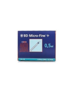 BD JERINGA INSU MICR 0.33X12.7 10U 0.5ML