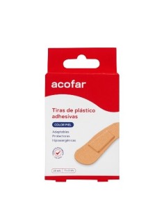 ACOFAR TIRITAS PLASTICO PIEL 20 UDS