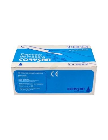 DEPRESOR MADERA CORYSAN 100 UND.