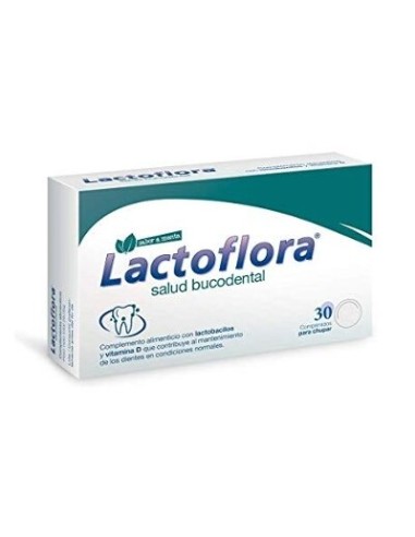 LACTOFLORA SALUD BUCODENTAL MENTA 30 COM