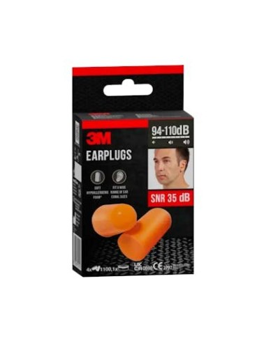 3M TAPON RUIDO REF 1100 BOLSA 4 PAR CAJA