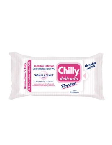 CHILLY DELICADO POCKET 12 TOALLITAS INTI