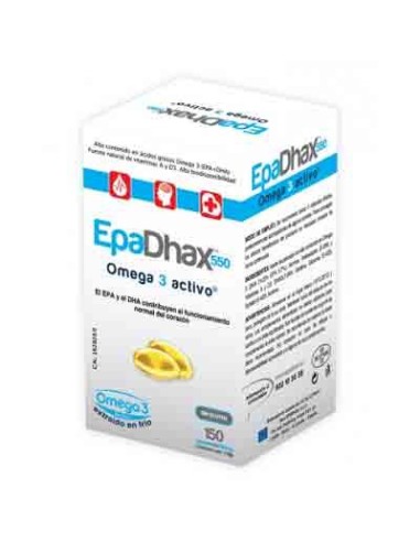 EPADHAX OMEGA 3 ACTIVO 550MG 150CAPS