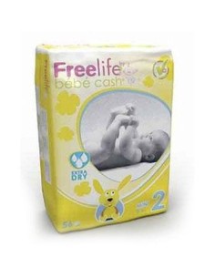 PAÑAL BEBE CASH 2 MINI 3-6KG 56UD