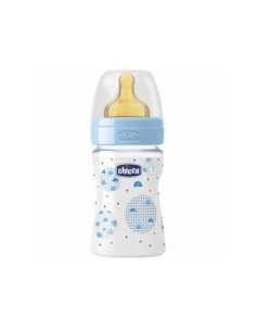 BIBERON CHICCO CAUCHO F NORMAL AZUL 150M