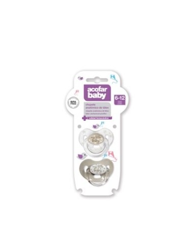 ACOFARBABY CHUPETE LATEX PIEDRA 6-12M