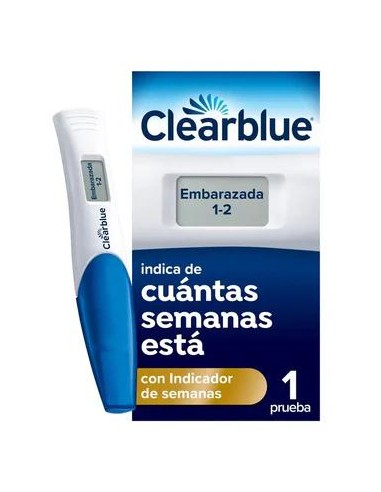 Clearblue Digital Prueba de Embarazo con Indicador de Semanas, 1 Test Digital