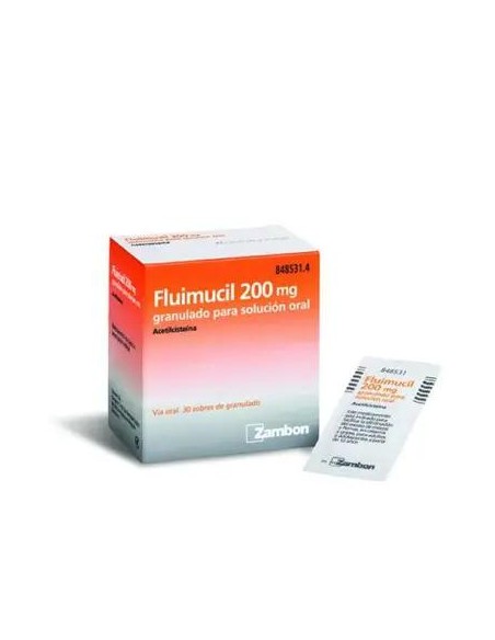 Fluimucil 200 mg 30 Sobres Granulados